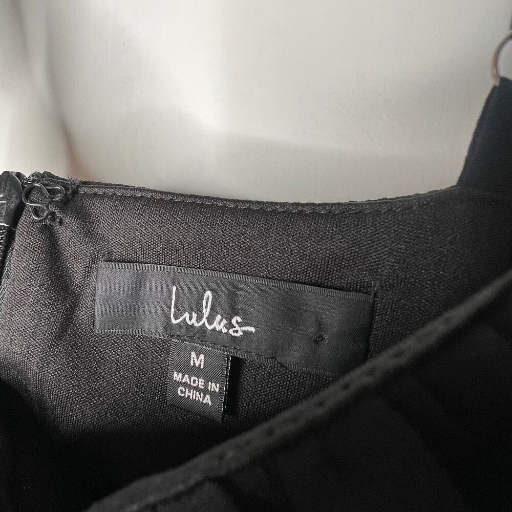 Lulu's Black Ruffle Tie-Front Jumpsuit - Picture 5 of 8